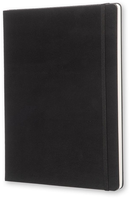 Notitieboek Moleskine XL 190x250mm blanco hard cover zwart