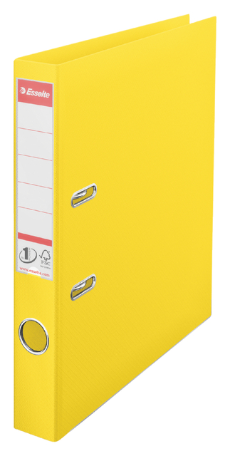 Ordner Esselte No.1 Power VIVIDA 50mm 30% gerecycled PP folie geel