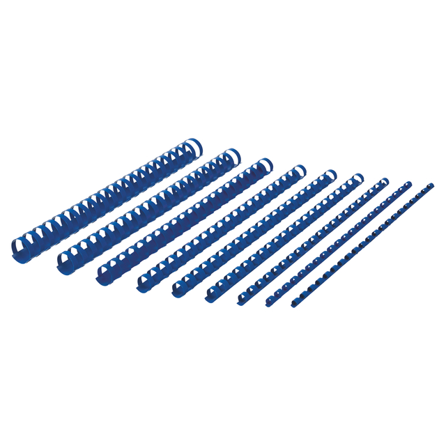 Bindrug GBC 6mm 21rings A4 blauw 100 stuks