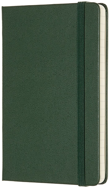 Notitieboek Moleskine pocket 90x140mm lijn hard cover myrtle green