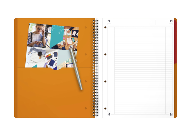 Spiraalblok Oxford International Activebook A4+ 160 pagina's lijn