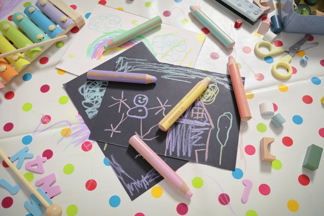 Kleurpotloden STABILO 880 woody inclusief puntenslijper pastel assorti etui à 6 stuks