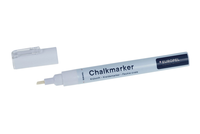 Krijtstift Europel 3mm wit blister 1 stuk