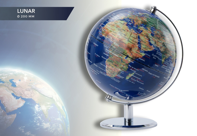 Globe Troika 20cm blauw-groen