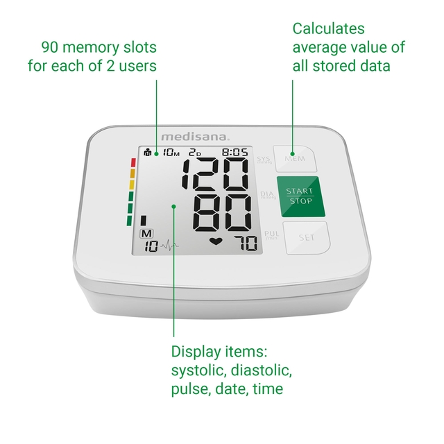 Bovenarmbloeddrukmeter Medisana BU 512