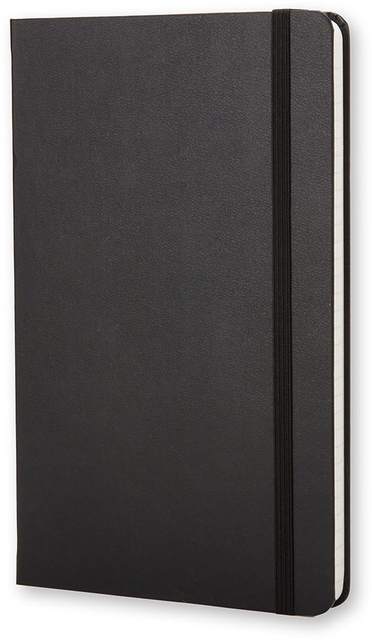 Notitieboek Moleskine pocket 90x140mm lijn hard cover zwart