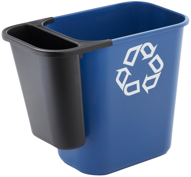 Zijbak Rubbermaid uitbreiding van grote afvalbak 5liter zwart