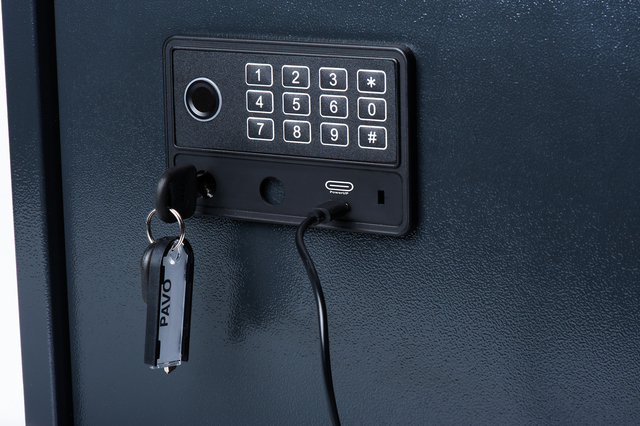 Sleutelkast Pavo High security Magnettag met fingerprintslot 100 haken 600x480x150mm
