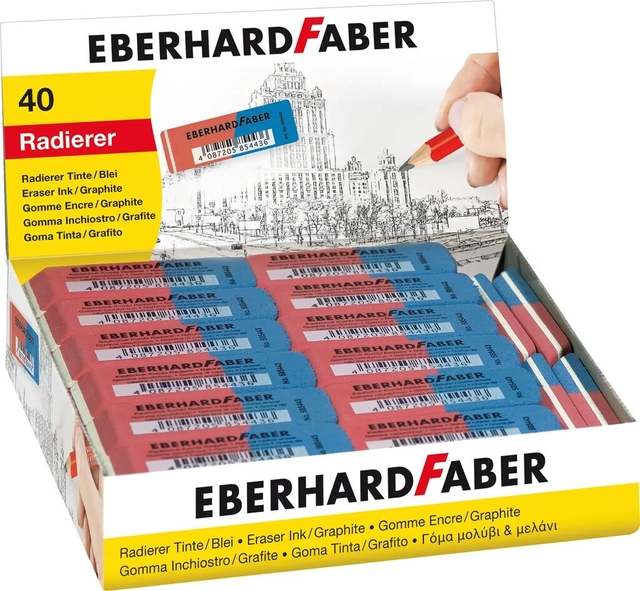 Gum Eberhard Faber EF-585443 potlood/inkt rood/blauw