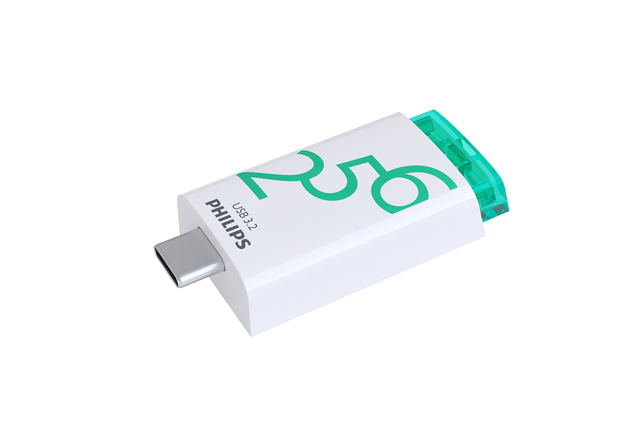 USB stick 3.2 Philips Click USB-C 256GB groen