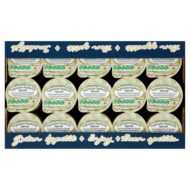 Sandwich spread Les Gourmands vega 45x25 gram cupjes