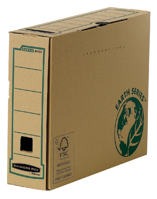 Archiefdoos Bankers Box Earth A4 transfer 80mm bruin