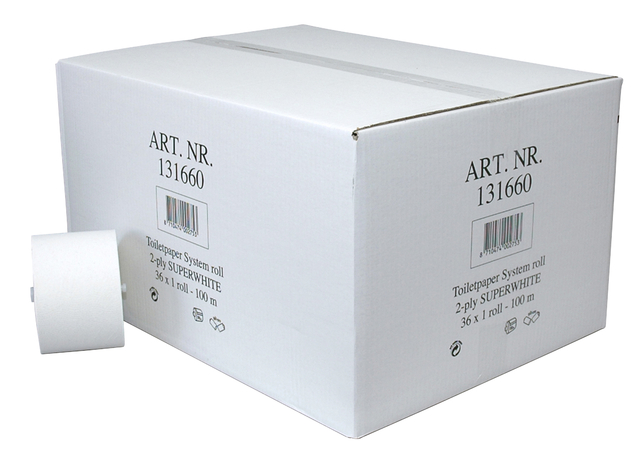 Toiletpapier doprol 2l recycled 100m wit