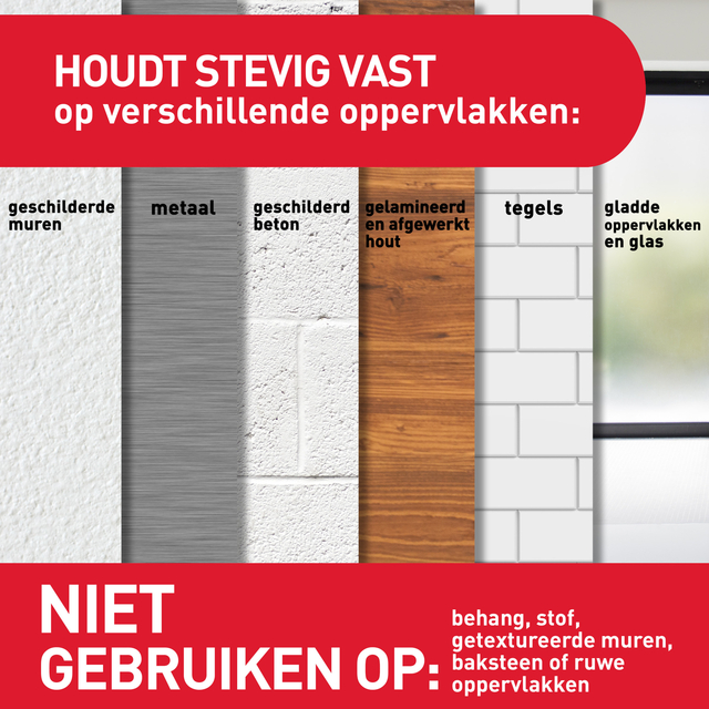 Bevestigingsstrip Command klik vast klein 1,8kg wit
