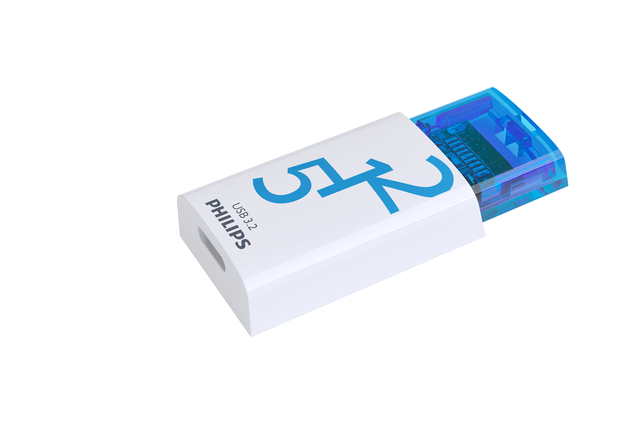 USB stick 3.2 Philips Click USB-C 512GB blauw