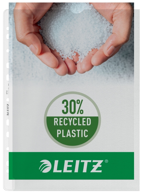 Showtas Leitz Premium links open 0.13mm PP A4 transparant 100 stuks