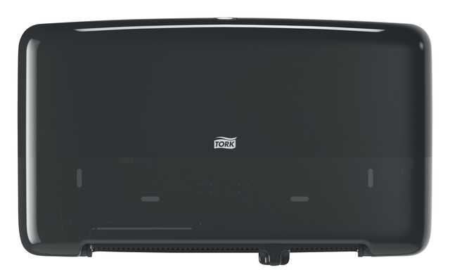 Toiletpapierdispenser Tork T2 Elevation jumbo klein duo zwart 555508