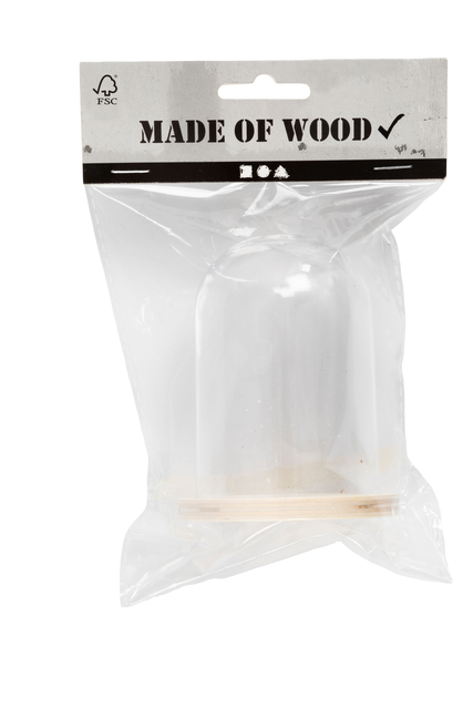 Stolp Creativ Company met houten voet 9.5cm x 6cm