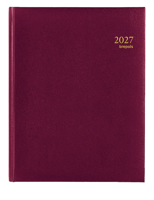 Agenda 2027 Brepols Timing Lima 7dagen/2pagina's zestalig bordeaux