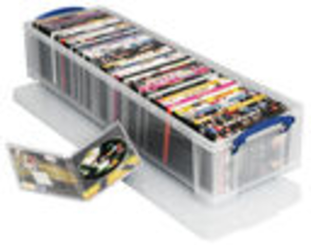 Opbergbox Really Useful 22 liter 800x255x155mm transparant wit