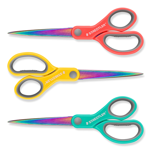 Schaar Staedtler Norix 21cm 3 kleuren assorti