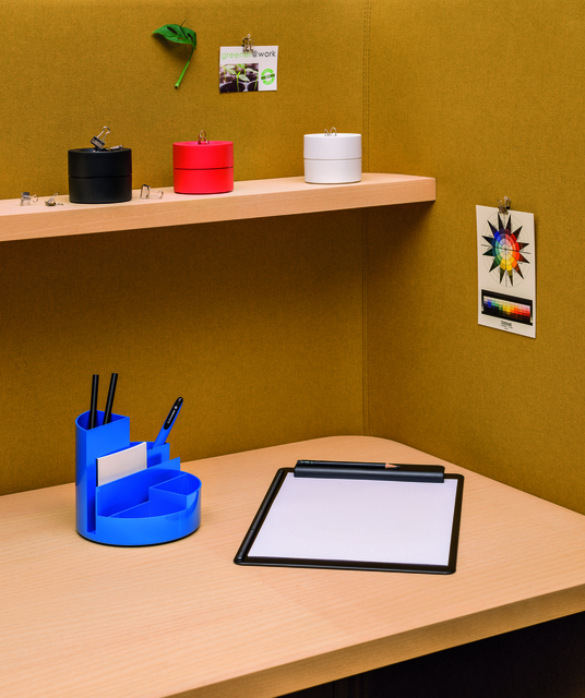 Papercliphouder MAULpro magnetisch recycled Ø73x60mm zwart