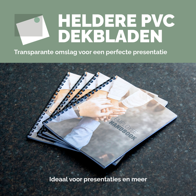Voorblad Fellowes A4 PVC 300micron recycled 100 stuks
