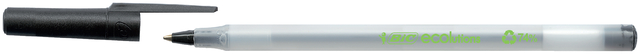 Balpen Bic Ecolutions round stic medium zwart
