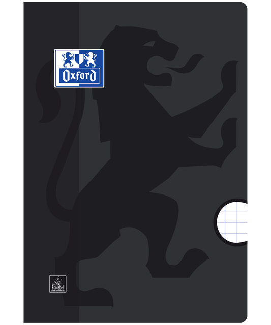 Schrift Oxford School A4 ruit 10x10mm 72 pagina's 80gr assorti