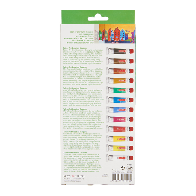 Gouache Talens Art Creation set à 12 kleuren