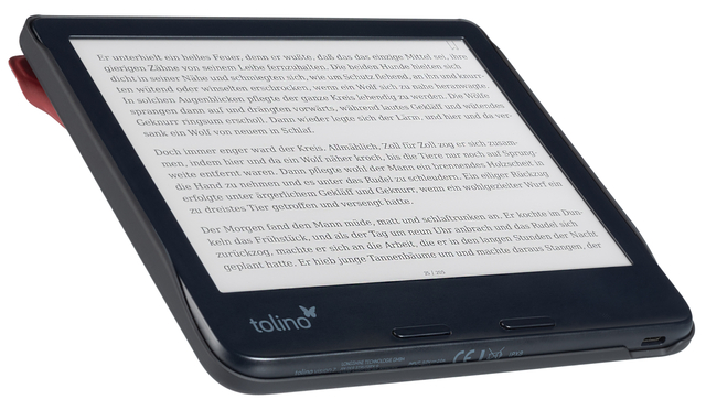 E-reader beschermhoes Tolino Vision 7 Origami rood