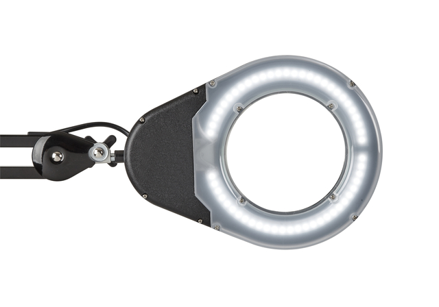 Loeplamp MAUL Viso LED met voet zwart
