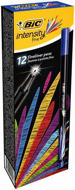 Fineliner Bic Intensity fijn blauw