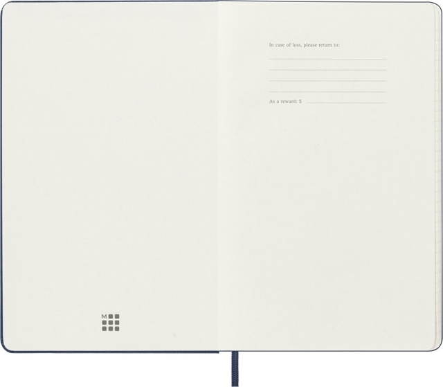 Agenda 2027 Moleskine 18M Planner Weekly 7dagen/1pagina large hc sapphire blue