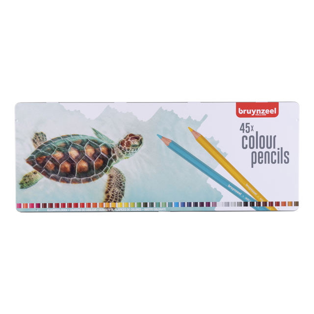 Kleurpotlood Bruynzeel Creatives schildpad blik à 45 kleuren