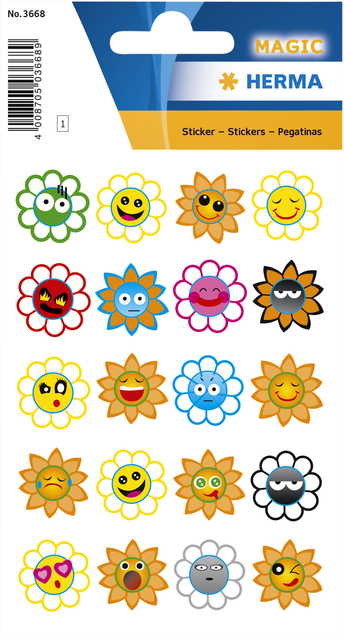 Etiket HERMA 3668 crazy zonnen puffy