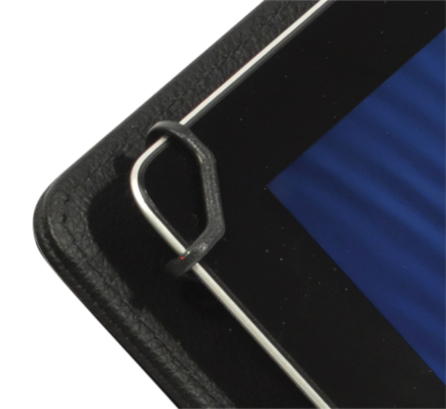 Schrijfmap DESQ voor tablet 7"-10" met sluitclip zwart