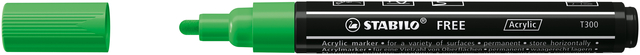 Acrylmarker STABILO  Free Acrylic T300 bladgroen