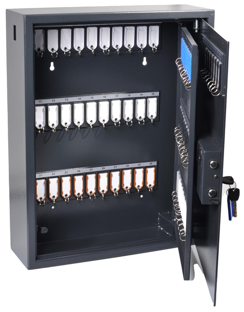 Sleutelkast Pavo High security Magnettag met fingerprintslot 100 haken 600x480x150mm