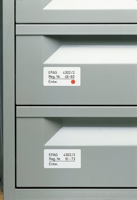 Etiket HERMA 10605 13x40mm verwijderbaar wit 672 stuks