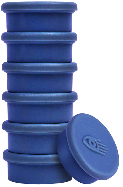 Magneet Legamaster 20mm 250gr blauw 8 stuks
