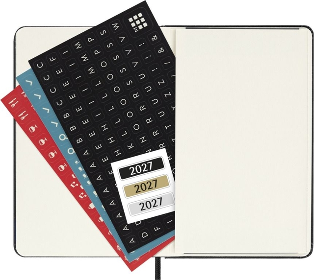 Agenda 2027 Moleskine 12M Planner Weekly 7dagen/2pagina's pocket hc black