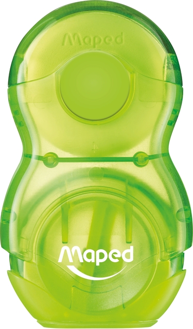 Puntenslijper Maped Loopy 1gaats met gum display á 24 stuks assorti
