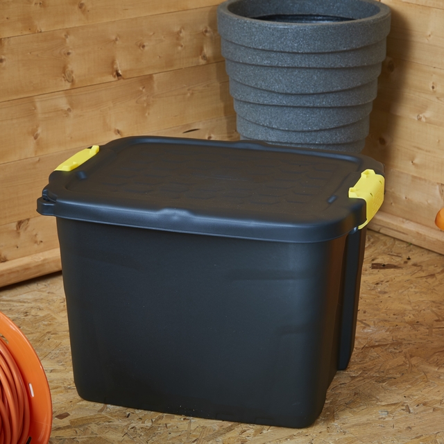 Opbergbox Bankers Box 42 liter met handgrepen robuust zwart