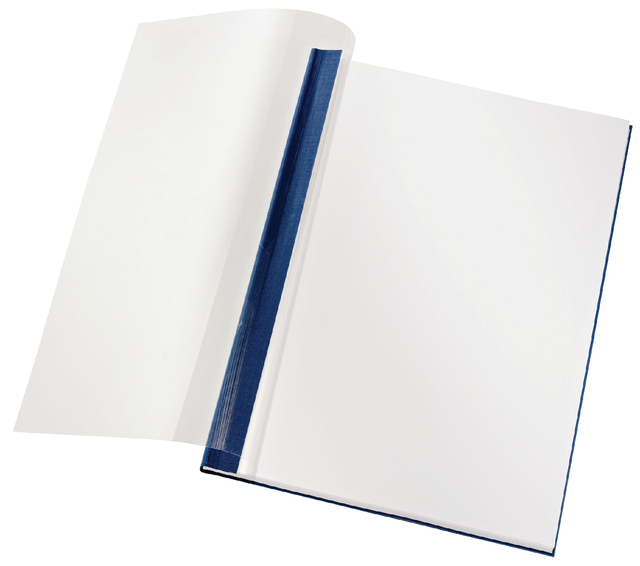 Inbindomslag Leitz 3.5mm zachte kaft blauw 10 stuks