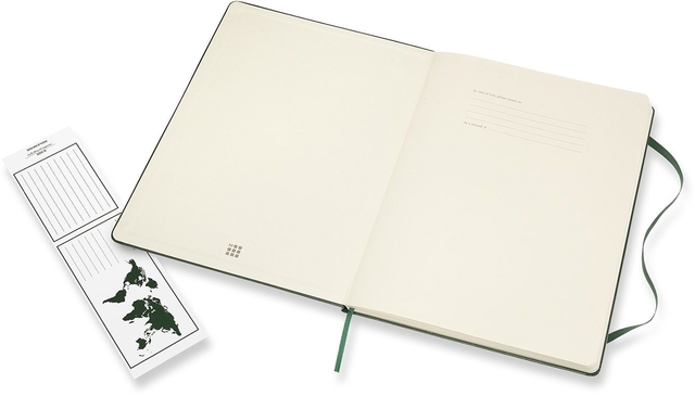 Notitieboek Moleskine XL 190x250mm lijn hard cover zwart