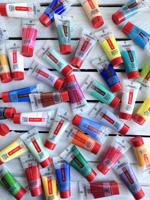 Acrylverf Talens Art Creation Pastel 12ml set à 6 kleuren