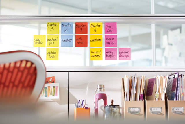 Memoblok Post-it 654 Super Sticky 76x76mm 90 vel rainbow 12 stuks