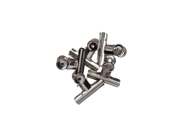 Papierklem MAUL Bulldog 70mm capaciteit 40mm zilver 5 stuks