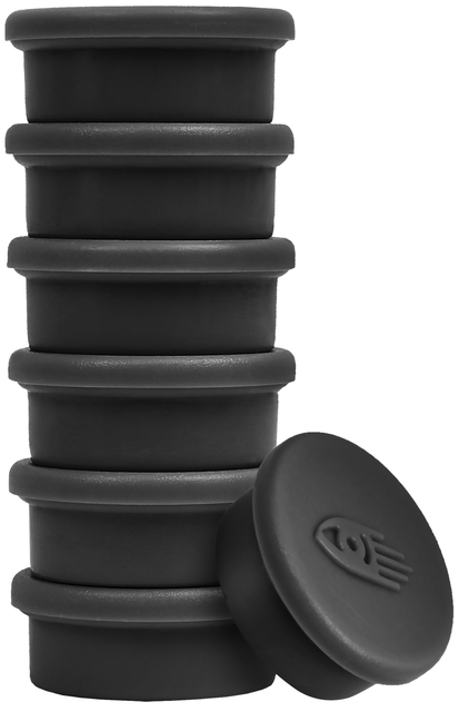Magneet Legamaster 20mm 250gr zwart 8 stuks